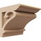 Ekena Millwork 5"W x 5"D x 5"H Wide Mayflower Rough Cedar Woodgrain TimberThane Corbel, Primed Tan CORUR05X05X05MAYRCPR - alternate 1